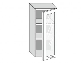 19.40.3 Шкаф настенный (h=913) на 400мм с 1-ой стекл. дверцей в Верхнем Тагиле - verhnij-tagil.magazinmebel.ru | фото