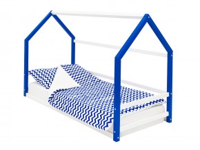 Детская кровать-домик Монтессори Svogen сине-белый в Верхнем Тагиле - verhnij-tagil.magazinmebel.ru | фото