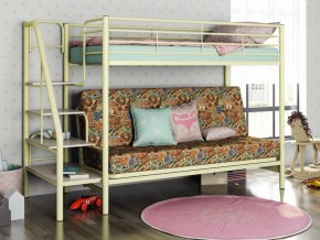 Двухъярусная кровать с диваном Мадлен 3 Слоновая кость-марки в Верхнем Тагиле - verhnij-tagil.magazinmebel.ru | фото