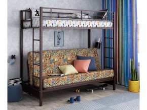 Двухъярусная кровать с диваном Мадлен Коричневая-марки в Верхнем Тагиле - verhnij-tagil.magazinmebel.ru | фото