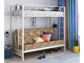 Двухъярусная кровать с диваном Мадлен Слоновая кость-марки в Верхнем Тагиле - verhnij-tagil.magazinmebel.ru | фото
