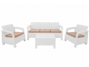 Комплект уличной мебели Yalta Terrace Triple Set белый в Верхнем Тагиле - verhnij-tagil.magazinmebel.ru | фото