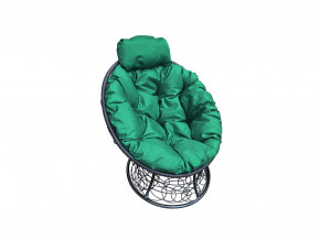Кресло Папасан мини с ротангом зелёная подушка в Верхнем Тагиле - verhnij-tagil.magazinmebel.ru | фото