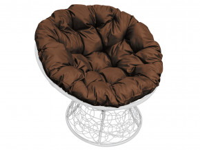 Кресло Папасан с ротангом коричневая подушка в Верхнем Тагиле - verhnij-tagil.magazinmebel.ru | фото