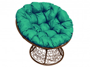 Кресло Папасан с ротангом зелёная подушка в Верхнем Тагиле - verhnij-tagil.magazinmebel.ru | фото