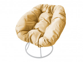 Кресло Пончик без ротанга бежевая подушка в Верхнем Тагиле - verhnij-tagil.magazinmebel.ru | фото