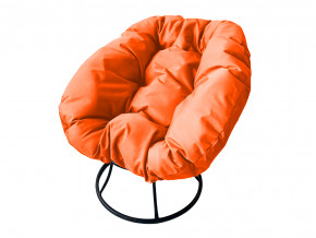 Кресло Пончик без ротанга оранжевая подушка в Верхнем Тагиле - verhnij-tagil.magazinmebel.ru | фото