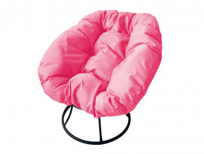 Кресло Пончик без ротанга розовая подушка в Верхнем Тагиле - verhnij-tagil.magazinmebel.ru | фото