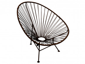 Кресло Ракушка с ротангом коричневый в Верхнем Тагиле - verhnij-tagil.magazinmebel.ru | фото