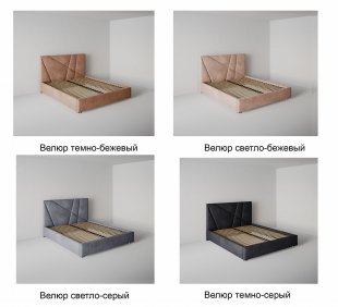 Кровать Геометрия 1.6 м с ортопедическим основанием в Верхнем Тагиле - verhnij-tagil.magazinmebel.ru | фото - изображение 2