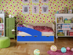 Кровать Бабочки 1600 Синий в Верхнем Тагиле - verhnij-tagil.magazinmebel.ru | фото