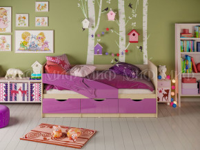 Кровать Дельфин 1600 Фиолетовый металлик в Верхнем Тагиле - verhnij-tagil.magazinmebel.ru | фото