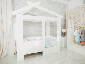 Кровать детская Теремок без ящика белая в Верхнем Тагиле - verhnij-tagil.magazinmebel.ru | фото