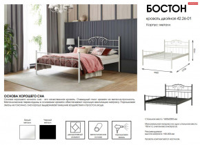 Кровать двойная 42.26-01 Бостон в Верхнем Тагиле - verhnij-tagil.magazinmebel.ru | фото - изображение 2