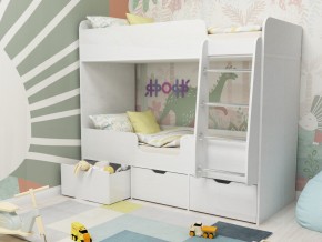 Кровать двухъярусная Малыш двойняшка белый в Верхнем Тагиле - verhnij-tagil.magazinmebel.ru | фото