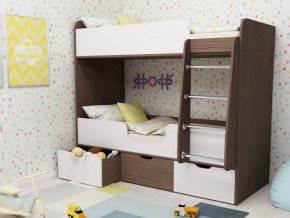 Кровать двухъярусная Малыш двойняшка бодега-белый в Верхнем Тагиле - verhnij-tagil.magazinmebel.ru | фото
