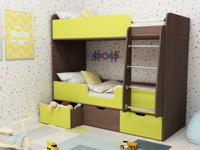 Кровать двухъярусная Малыш двойняшка бодега-лайм в Верхнем Тагиле - verhnij-tagil.magazinmebel.ru | фото