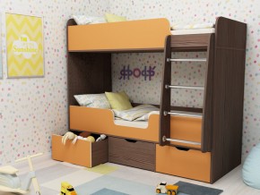 Кровать двухъярусная Малыш двойняшка бодега-оранжевый в Верхнем Тагиле - verhnij-tagil.magazinmebel.ru | фото