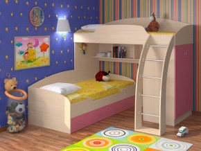 Кровать Соня 1+2 Розовый в Верхнем Тагиле - verhnij-tagil.magazinmebel.ru | фото