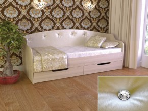 Кровать Юниор Тип 2 шимо светлый, белый перламутр 900х2000 в Верхнем Тагиле - verhnij-tagil.magazinmebel.ru | фото