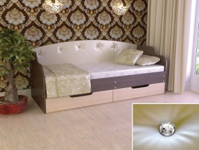 Кровать Юниор Тип 2 Венге/дуб молочный 800х1600 в Верхнем Тагиле - verhnij-tagil.magazinmebel.ru | фото