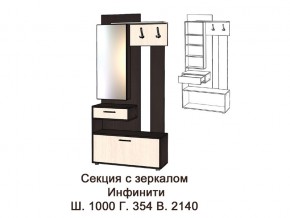 Секция с зеркалом в Верхнем Тагиле - verhnij-tagil.magazinmebel.ru | фото