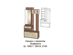 Секция с зеркалом в Верхнем Тагиле - verhnij-tagil.magazinmebel.ru | фото