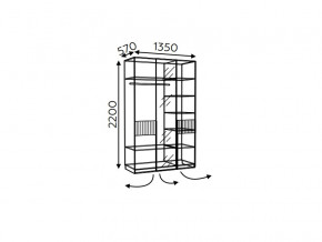 Шкаф трехдверный без зеркала Моника мод.8 и мод.10.3 в Верхнем Тагиле - verhnij-tagil.magazinmebel.ru | фото - изображение 3