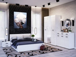 Спальня Нэнси New МДФ Белый глянец холодный, Белый в Верхнем Тагиле - verhnij-tagil.magazinmebel.ru | фото