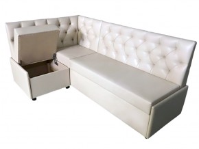 Угловой диван Призма со стяжками белый со спальным местом в Верхнем Тагиле - verhnij-tagil.magazinmebel.ru | фото - изображение 2
