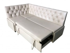 Угловой диван Призма со стяжками белый со спальным местом в Верхнем Тагиле - verhnij-tagil.magazinmebel.ru | фото - изображение 3